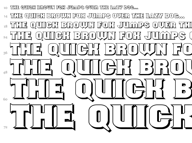 Should've Known font waterfall
